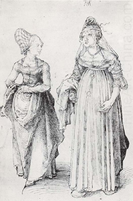 A Woman of Nuremberg and one of venice, Albrecht Durer
